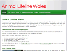 Tablet Screenshot of animallifelinewales.org